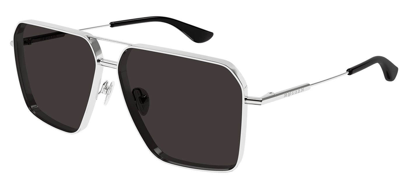 Alexander McQueen AM0500S Sunglasses - Silver / Grey