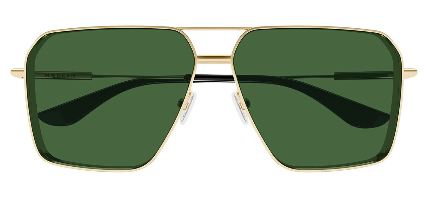 Alexander McQueen AM0500S Sunglasses - Gold / Green