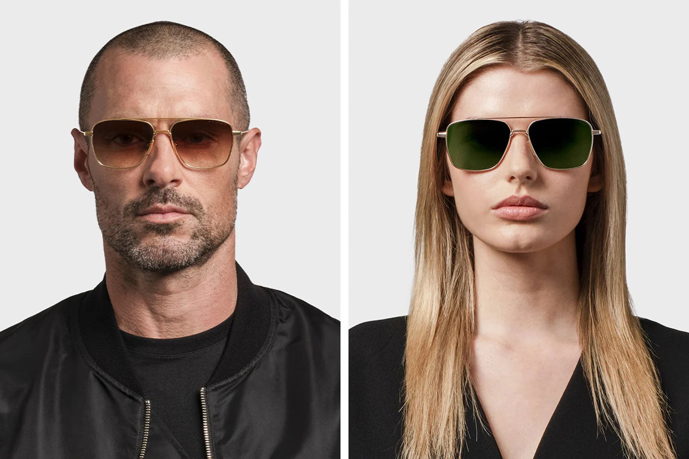 DITA Artoa.57 Sunglasses - Yellow Gold / Brown To Clear Gradient
