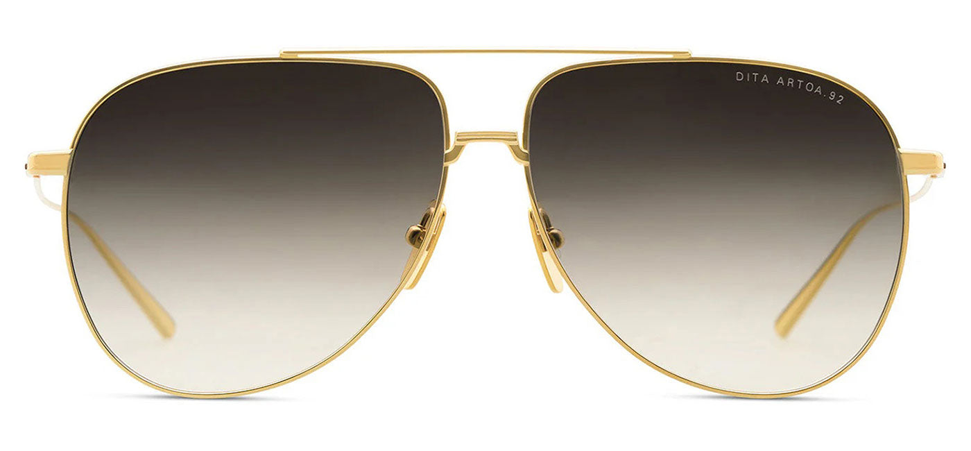 DITA Artoa.92 Sunglasses - Yellow Gold / Dark Grey To Clear Gradient