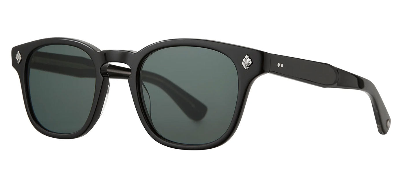 Garrett Leight Ace Sunglasses - Black / Semi-Flat Blue Smoke