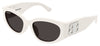 Balenciaga BB0324SK Sunglasses - White / Grey
