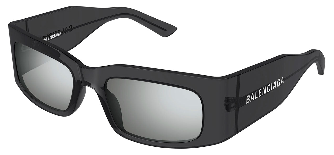 Balenciaga BB0328S Sunglasses - Grey / Silver Flash