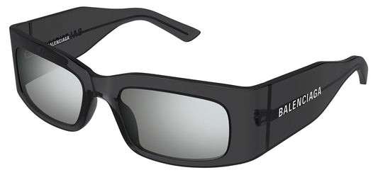 Balenciaga BB0328S Sunglasses - Grey / Silver Flash