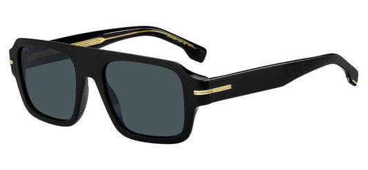 Hugo Boss 1595/S Sunglasses - Black / Blue Avio Antireflex