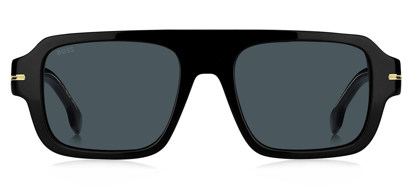 Hugo Boss 1595/S Sunglasses - Black / Blue Avio Antireflex