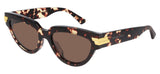 Bottega Veneta BV1035S Sunglasses - Havana / Brown