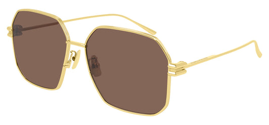 Bottega Veneta BV1047S Sunglasses - Gold / Brown