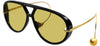 Bottega Veneta BV1273S Sunglasses - Black / Yellow