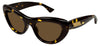 Bottega Veneta BV1282S Sunglasses - Havana / Brown