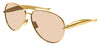 Bottega Veneta BV1305S Sunglasses - Gold / Light Brown