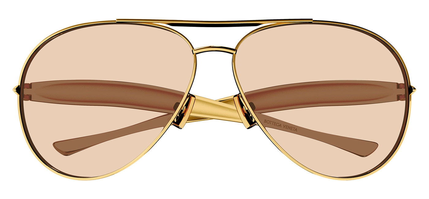 Bottega Veneta BV1305S Sunglasses - Gold / Light Brown