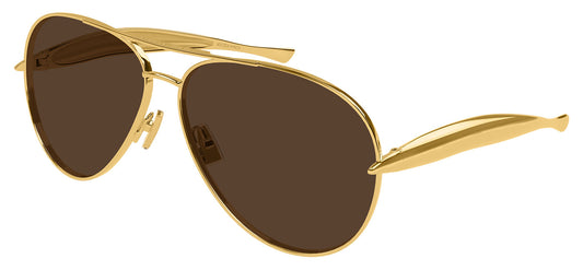 Bottega Veneta BV1305S Sunglasses - Gold / Brown