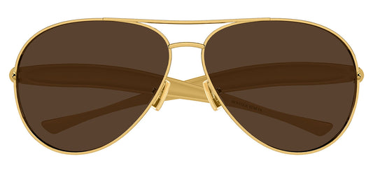 Bottega Veneta BV1305S Sunglasses - Gold / Brown