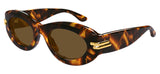 Bottega Veneta BV1322S Sunglasses - Havana / Brown