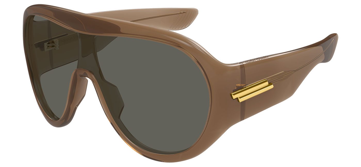 Bottega Veneta BV1345S Sunglasses - Brown / Grey