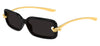 Bottega Veneta BV1439S Sunglasses - Black / Grey