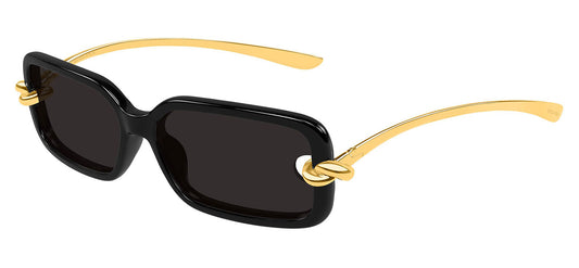 Bottega Veneta BV1439S Sunglasses - Black / Grey