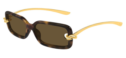 Bottega Veneta BV1439S Sunglasses - Havana / Brown