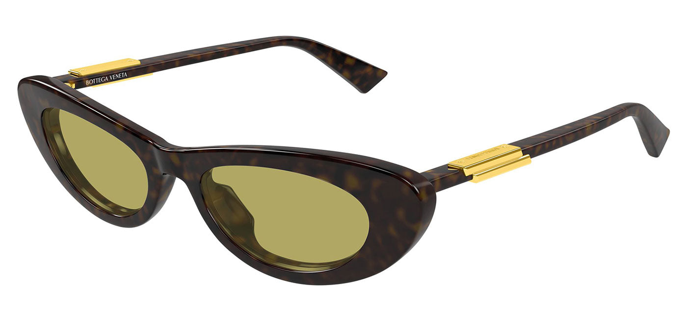 Bottega Veneta BV1447S Sunglasses - Havana / Yellow