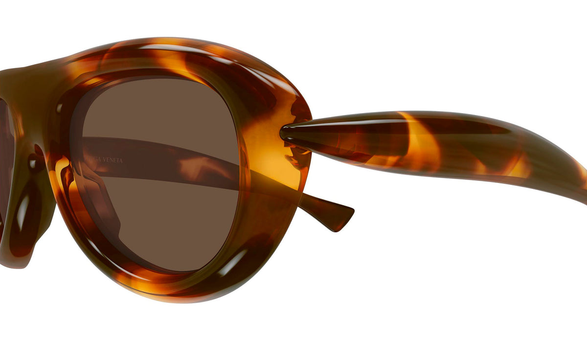 Bottega Veneta BV1483S Sunglasses - Havana / Brown