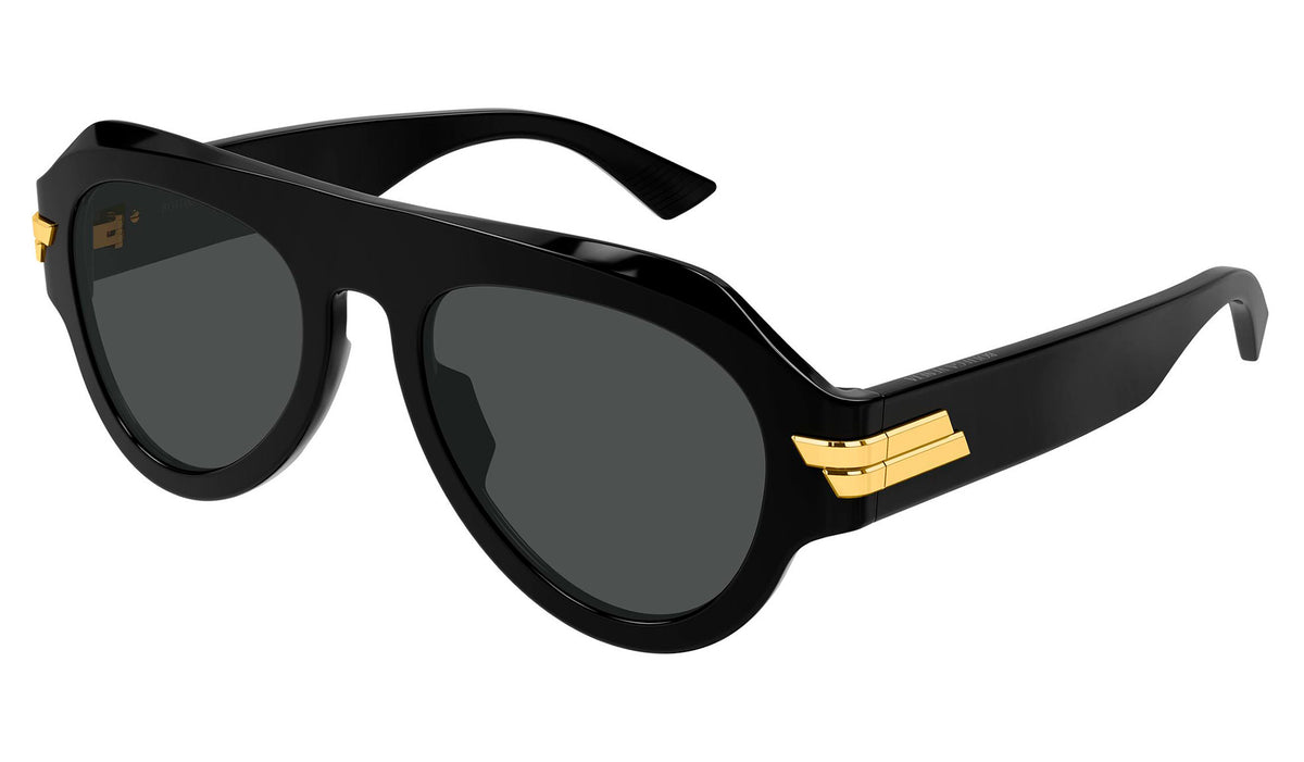 Bottega Veneta BV1488S Sunglasses - Black / Grey
