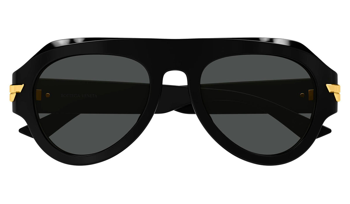 Bottega Veneta BV1488S Sunglasses - Black / Grey