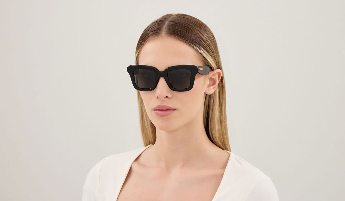 Bottega Veneta BV1493S Sunglasses - Black / Grey