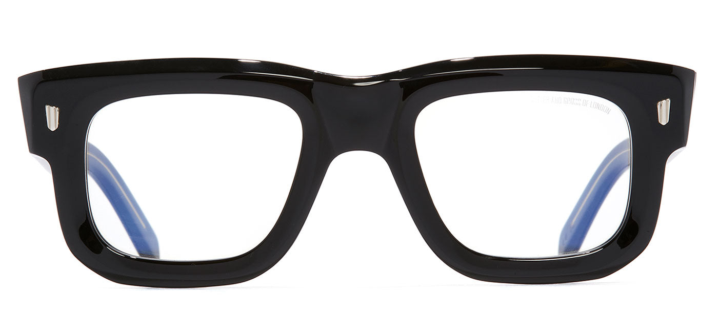 Cutler and Gross 1402 Glasses - Black on Yellow
