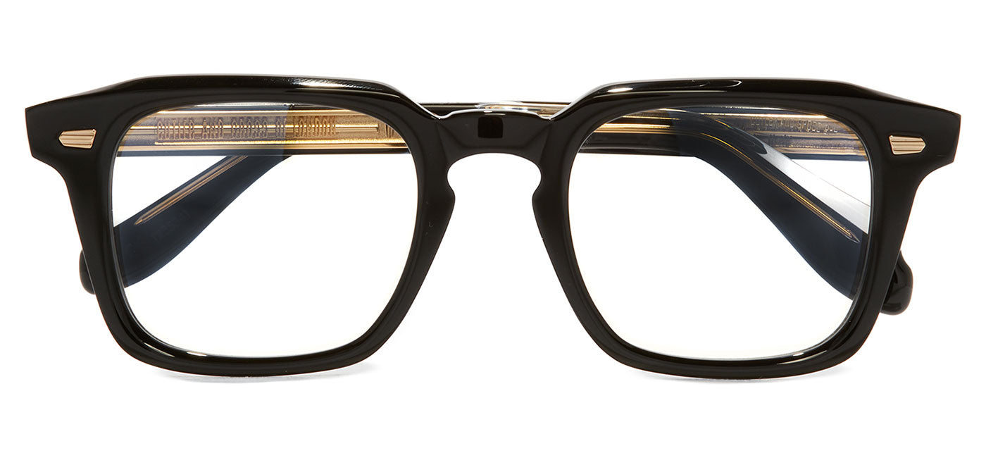 Cutler and Gross 1416 Glasses - Black on Crystal