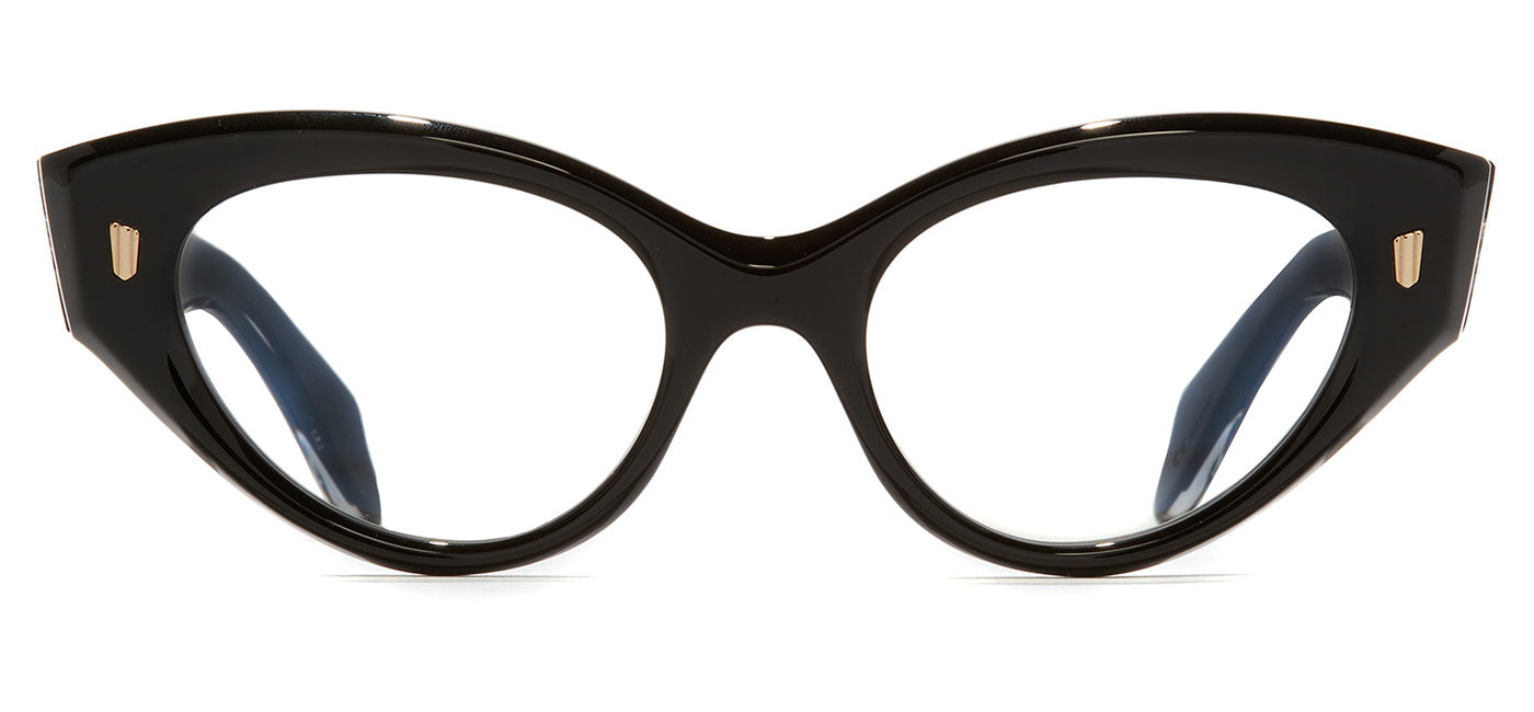 Cutler and Gross 1417 Glasses - Black on Crystal
