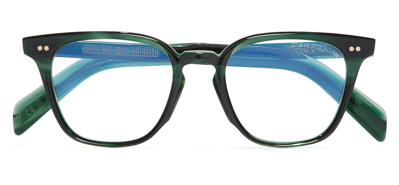 Cutler and Gross GR05 Glasses - Striped Dark Green