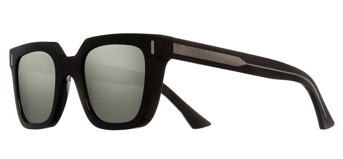 Cutler and Gross 1305 Sunglasses - Black / Silver Mirror
