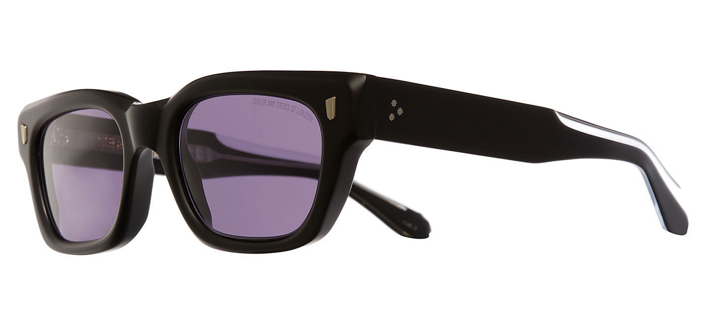 Cutler and Gross 1391 Sunglasses - Matte Black / Violet