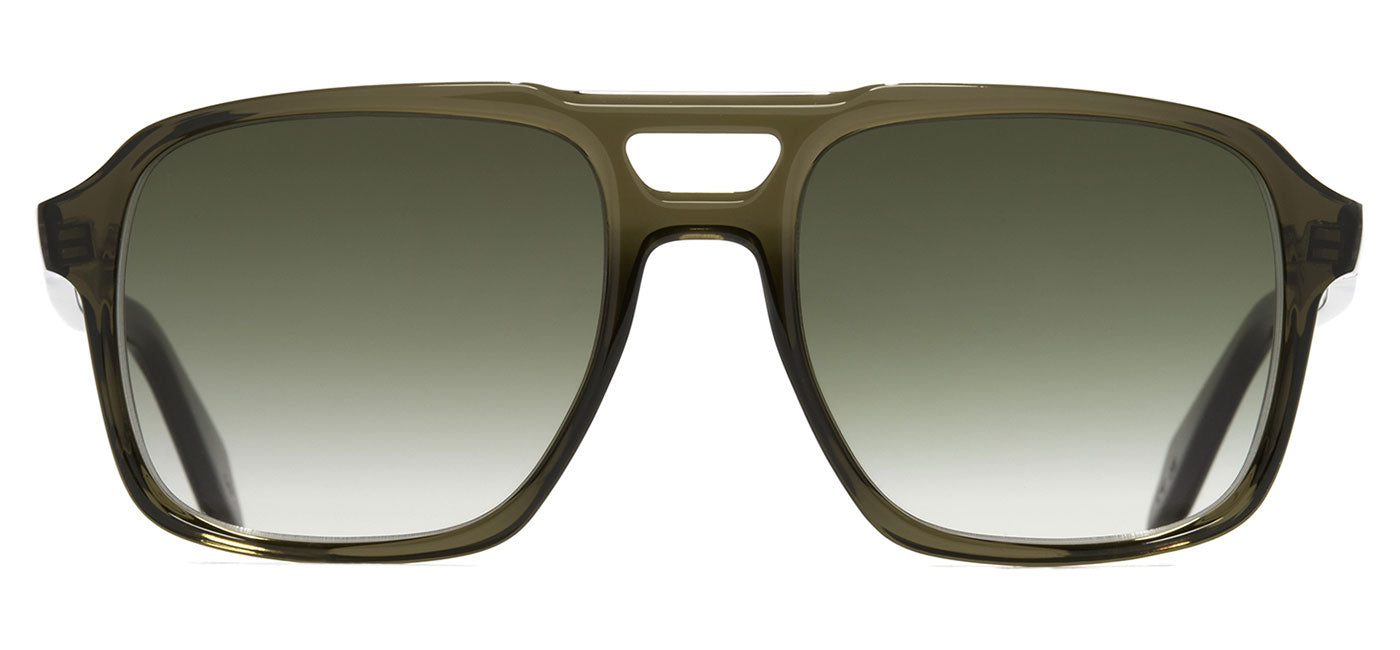 Cutler and Gross 1394 Sunglasses - Olive  / Green Gradient