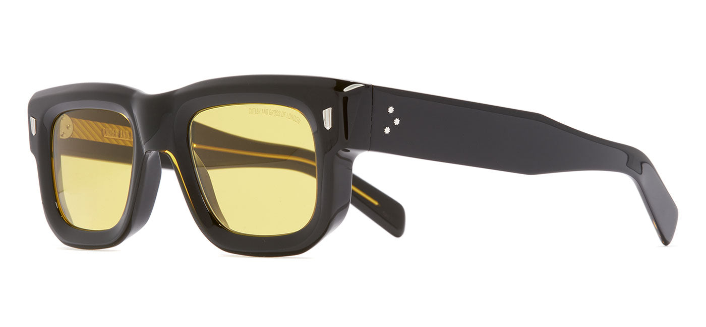 Cutler and Gross 1402 Sunglasses - Black / Yellow
