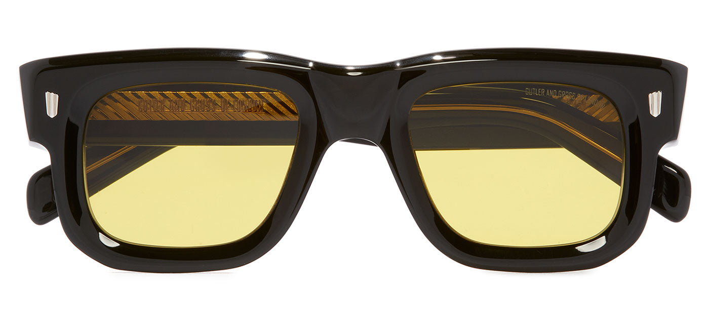 Cutler and Gross 1402 Sunglasses - Black / Yellow