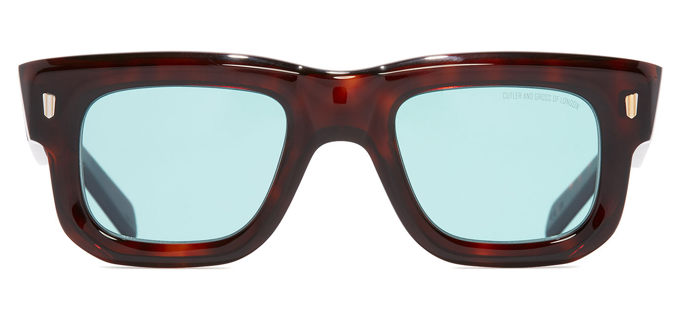 Cutler and Gross 1402 Sunglasses - Dark Turtle / Light Blue