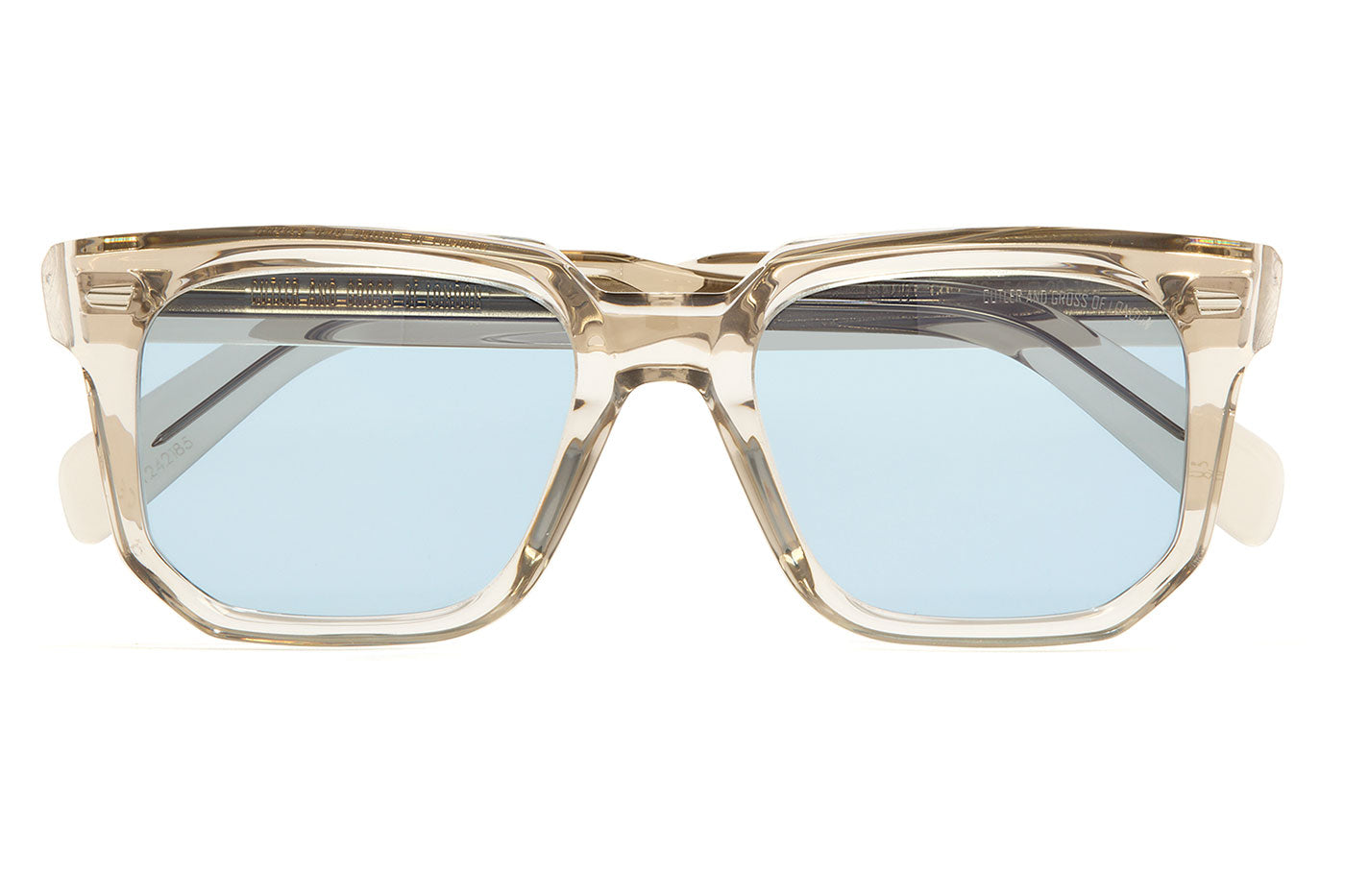 Cutler and Gross 1410 Sunglasses - Sand Crystal / Blue