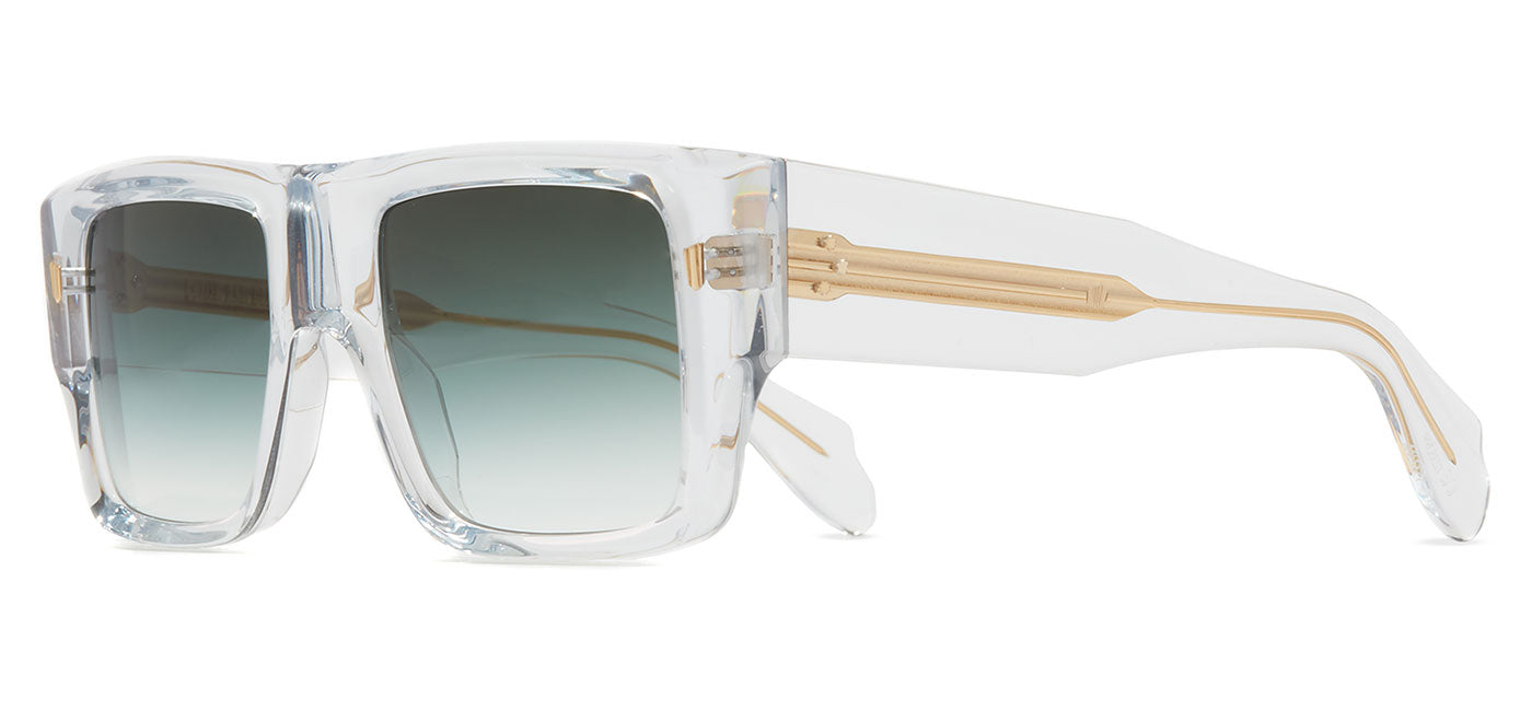 Cutler and Gross 1414 Sunglasses - Crystal / Green
