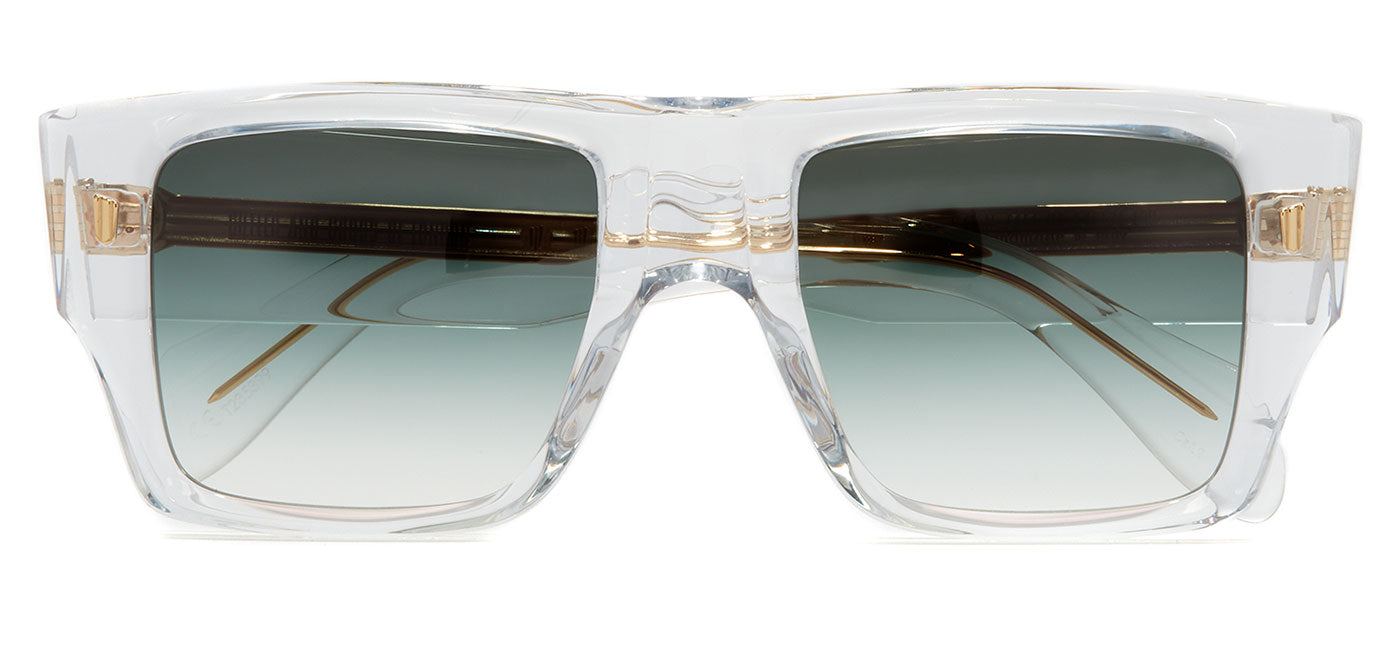 Cutler and Gross 1414 Sunglasses - Crystal / Green