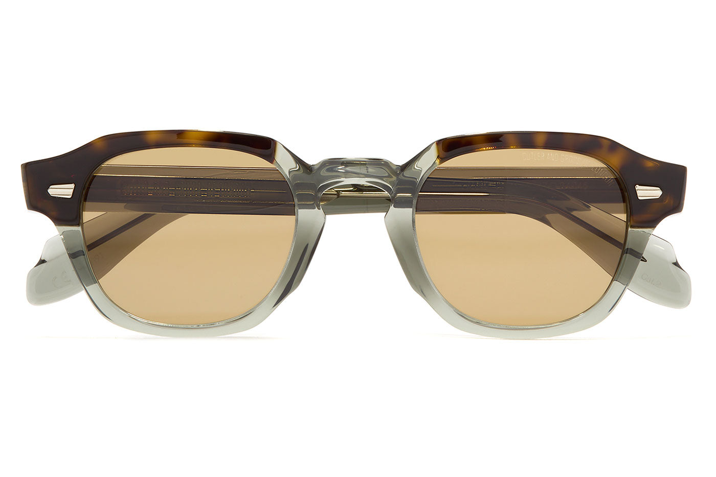 Cutler and Gross 1420 Sunglasses - Havana On Grey / Brown