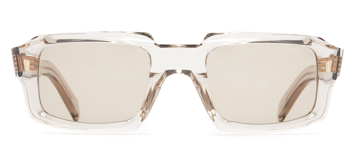 Cutler and Gross 9495 Sunglasses - Sand Crystal / Light Brown