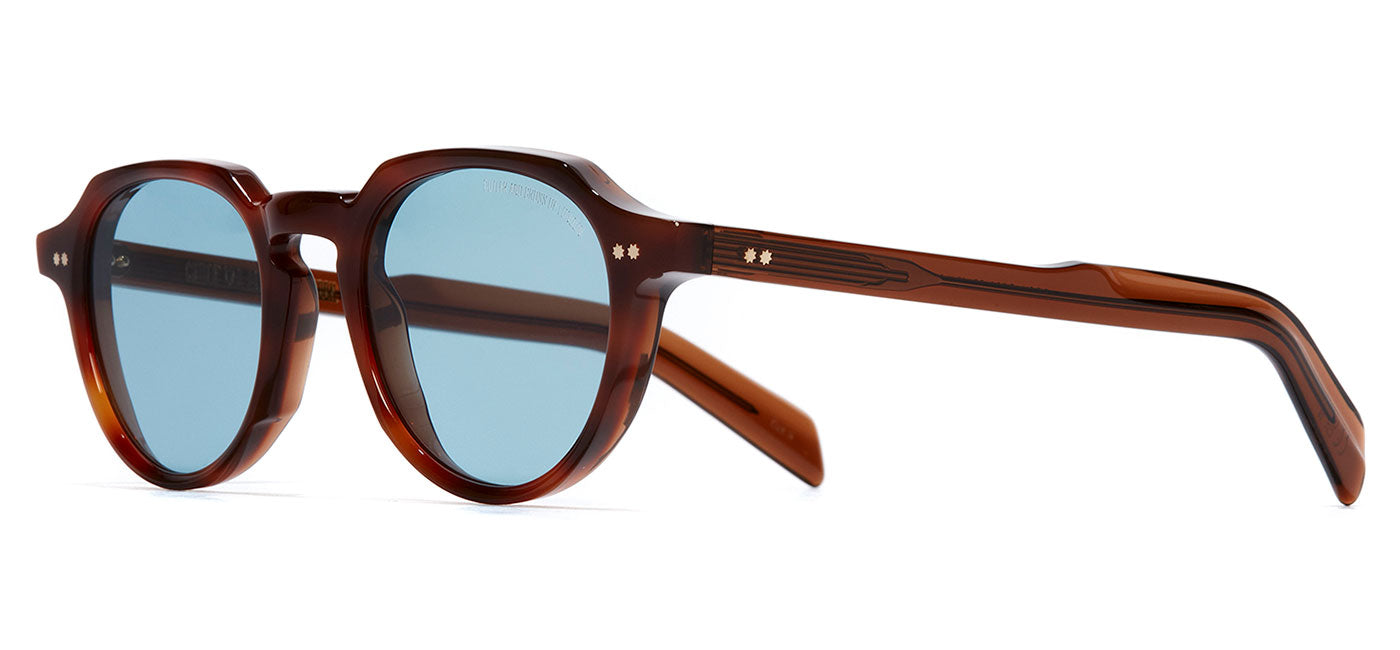 Cutler and Gross GR06 Sunglasses - Vintage Sunburst / Light Blue