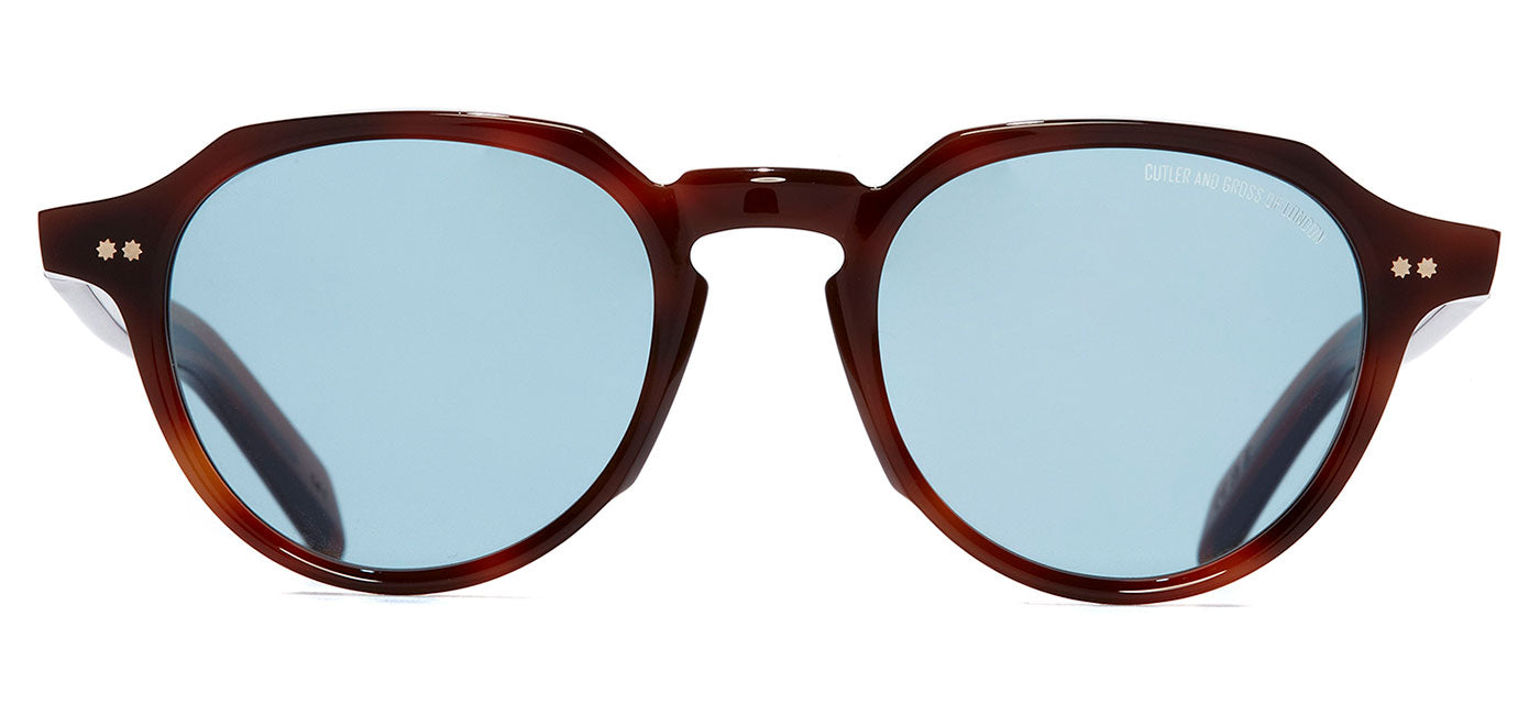 Cutler and Gross GR06 Sunglasses - Vintage Sunburst / Light Blue