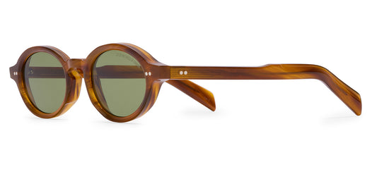 Cutler and Gross GR13 Sunglasses - Mustard Havana / Green