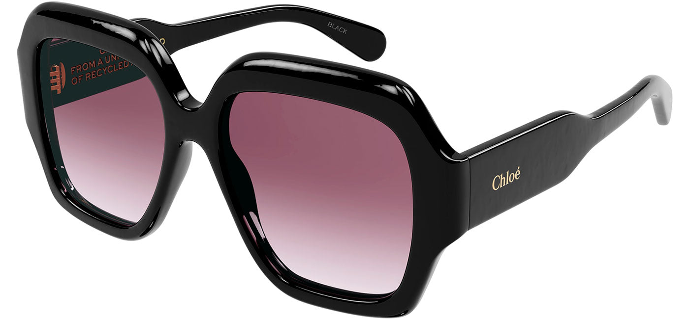 Chloe CH0154S Sunglasses - Black / Rose Gradient
