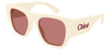 Chloe CH0233S Sunglasses - Ivory / Red