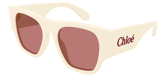 Chloe CH0233S Sunglasses - Ivory / Red