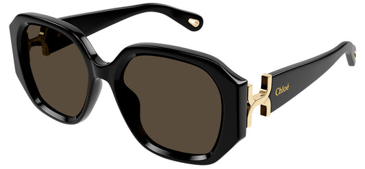 Chloe CH0236 Sunglasses - Black / Brown